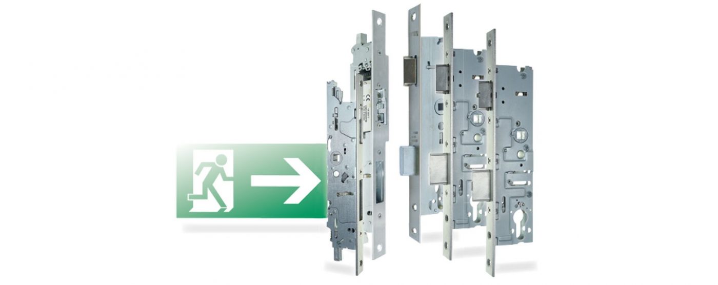 Metal door locks and panic door hardware technology